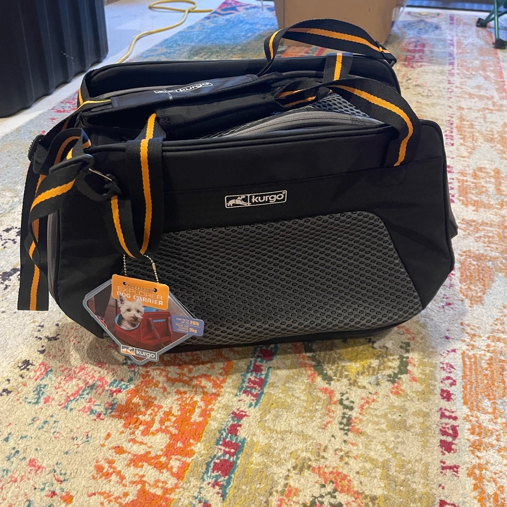 Kurgo Black and Orange Travel Bag